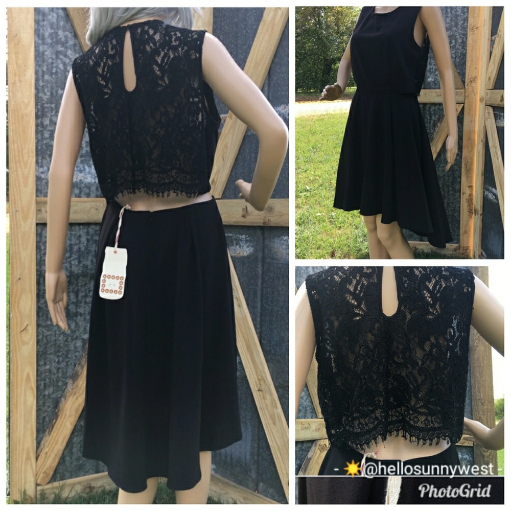 Chelsea & Violet M NWT Open Back HiLow Party Dress